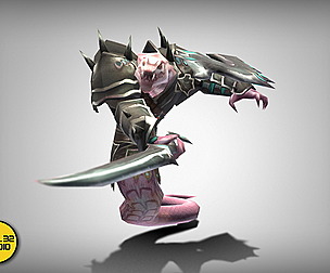 Dungeon Fantasy Monster - Serpent Warrior 1
