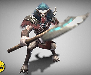 Dungeon Fantasy Monster - Wolf Sorcerer