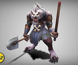 Dungeon Fantasy Monster - Miner Werewolf 1