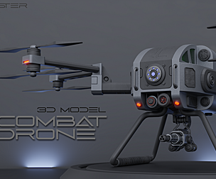 Military Combat Hexacopter Drone