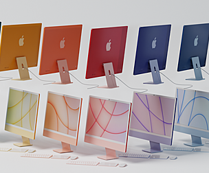 Apple imac 2021 with keyboard - mouse and trackpad