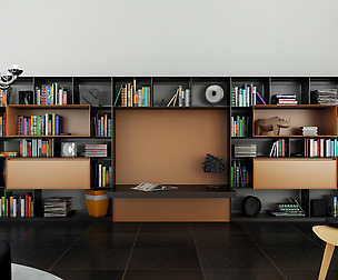 B&B bookcase 25 with books  - N.05 in M4D Vol.10