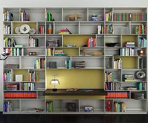 B&B bookcase 26 with books - N.06 in M4D Vol.10