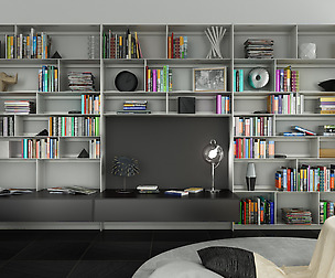 B&B bookcase 27 with books - N.07 in M4D Vol.10