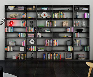 B&B bookcase 30 with books - N.10 in M4D Vol.10