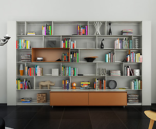 B&B bookcase 31 with books - N.01 in M4D Vol.11