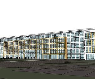 Sketchup City social Building-Hospital -07