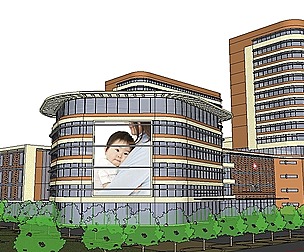 Sketchup City social Building-Hospital -08