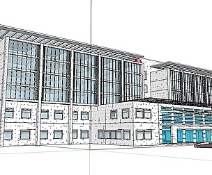 Sketchup City social Building-Hospital -09