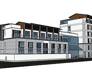 Sketchup City social Building-Hospital -011