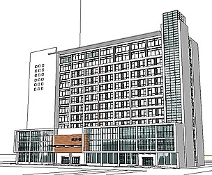 Sketchup City social Building-Hospital -015