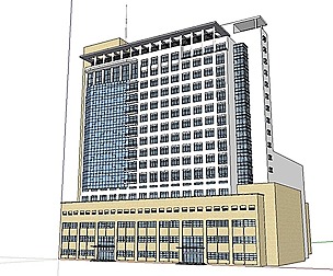 Sketchup City social Building-Hospital -016