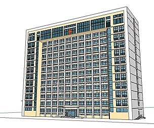 Sketchup City social Building-Hospital -017