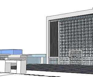 Sketchup City social Building-Hospital -023