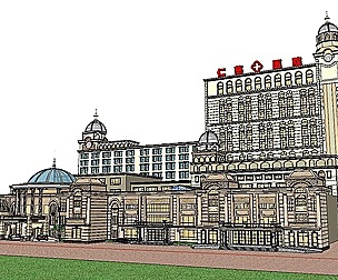 Sketchup City social Building-Hospital -028