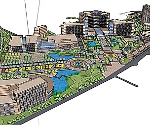 Sketchup City social Building-Hospital -032