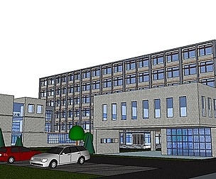 Sketchup City social Building-Hospital -033