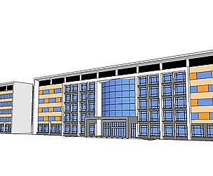 Sketchup City social Building-Hospital -038