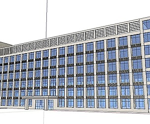 Sketchup City social Building-Hospital -039