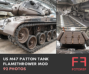 92 photos of US M47 Patton Tank Flamethrower Mod
