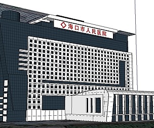 Sketchup City social Building-Hospital -043