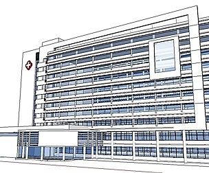 Sketchup City social Building-Hospital -044