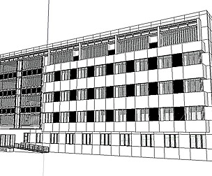 Sketchup City social Building-Hospital -046