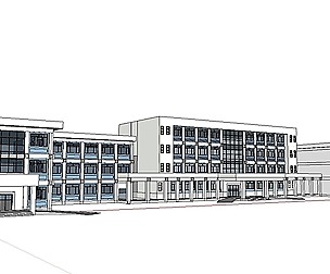 Sketchup City social Building-Hospital -047