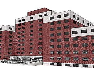 Sketchup City social Building-Hospital -048
