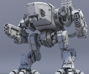 Assault Mech - Highpoly
