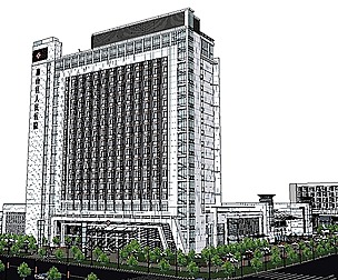 Sketchup City social Building-Hospital -050