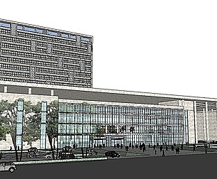 Sketchup City social Building-Hospital -051