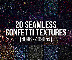 20 Seamless Confetti Textures