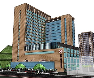 Sketchup City social Building-Hospital -053