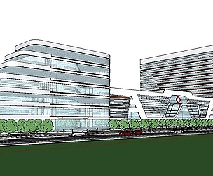 Sketchup City social Building-Hospital -054