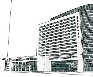 Sketchup City social Building-Hospital -055