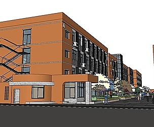 Sketchup City social Building-Hospital -060