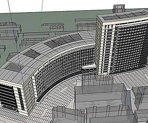 Sketchup City social Building-Hospital -063
