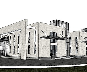 Sketchup City social Building-Hospital -068