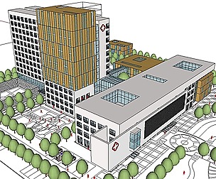 Sketchup City social Building-Hospital -069