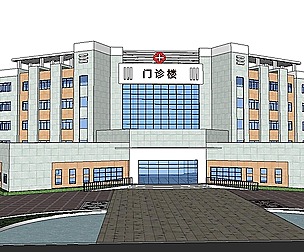 Sketchup City social Building-Hospital -070