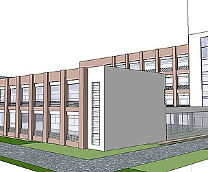 Sketchup City social Building-Hospital -074