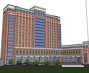 Sketchup City social Building-Hospital -086
