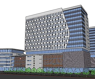 Sketchup City social Building-Hospital -091