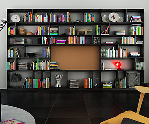 B&B bookcase 10 with books - N.10 in M4D Vol.8