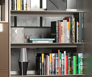 B&B bookcase 4 with books - N.04 in M4D Vol.8