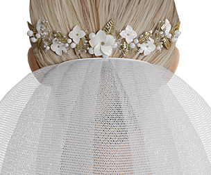 Wedding head veil no dress