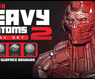 Heavy Customs 2: ZBrush Hard Surf Brushes