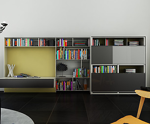 B&B bookcase 16 with books - N.06 in M4D Vol.9