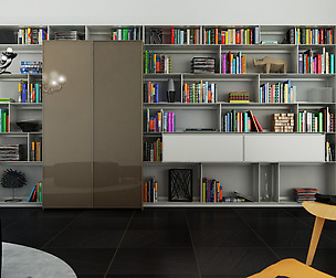 B&B bookcase 18 with books - N.08 in M4D Vol.9